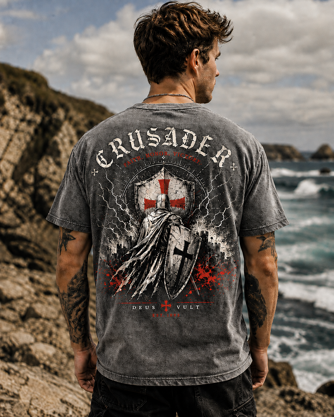 Crusader Vintage Washed Graphic Tee
