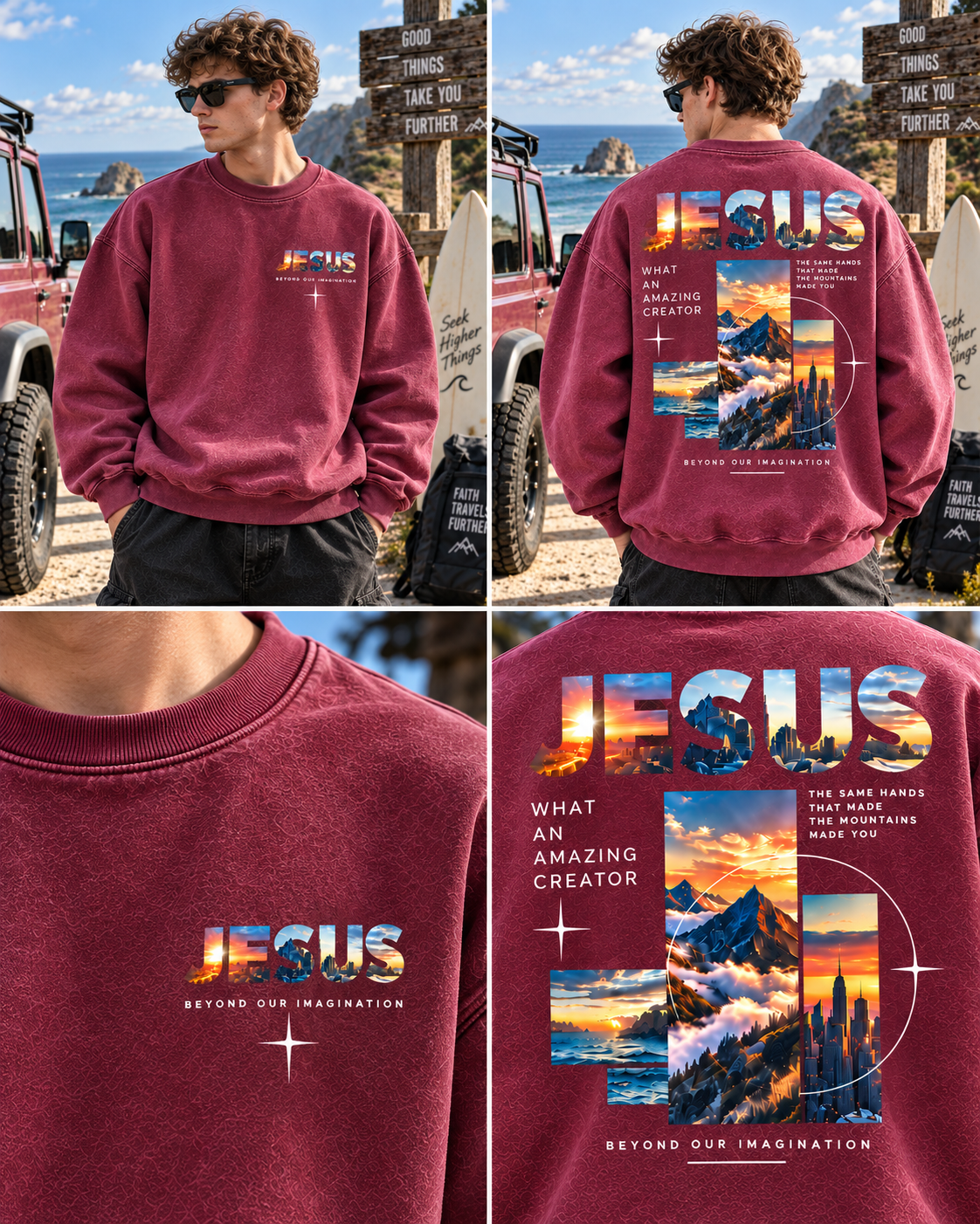 Jesus Beyond Imagination – Vintage Graphic Sweatshirt