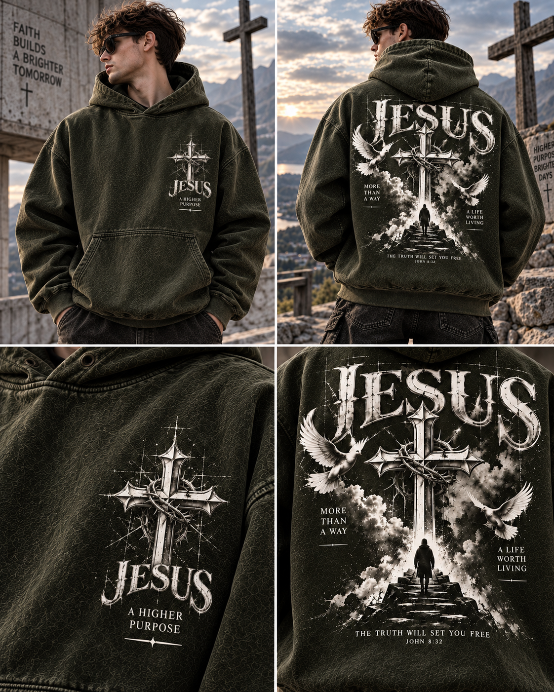 Jesus Faith Oversized Hoodie