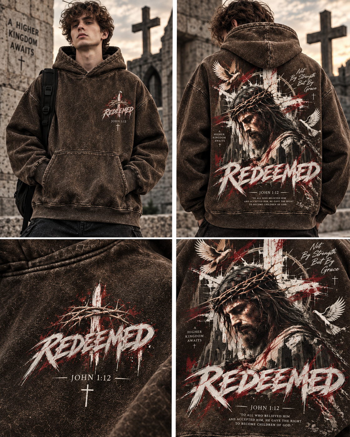 REDEEMED Faith Oversized Hoodie