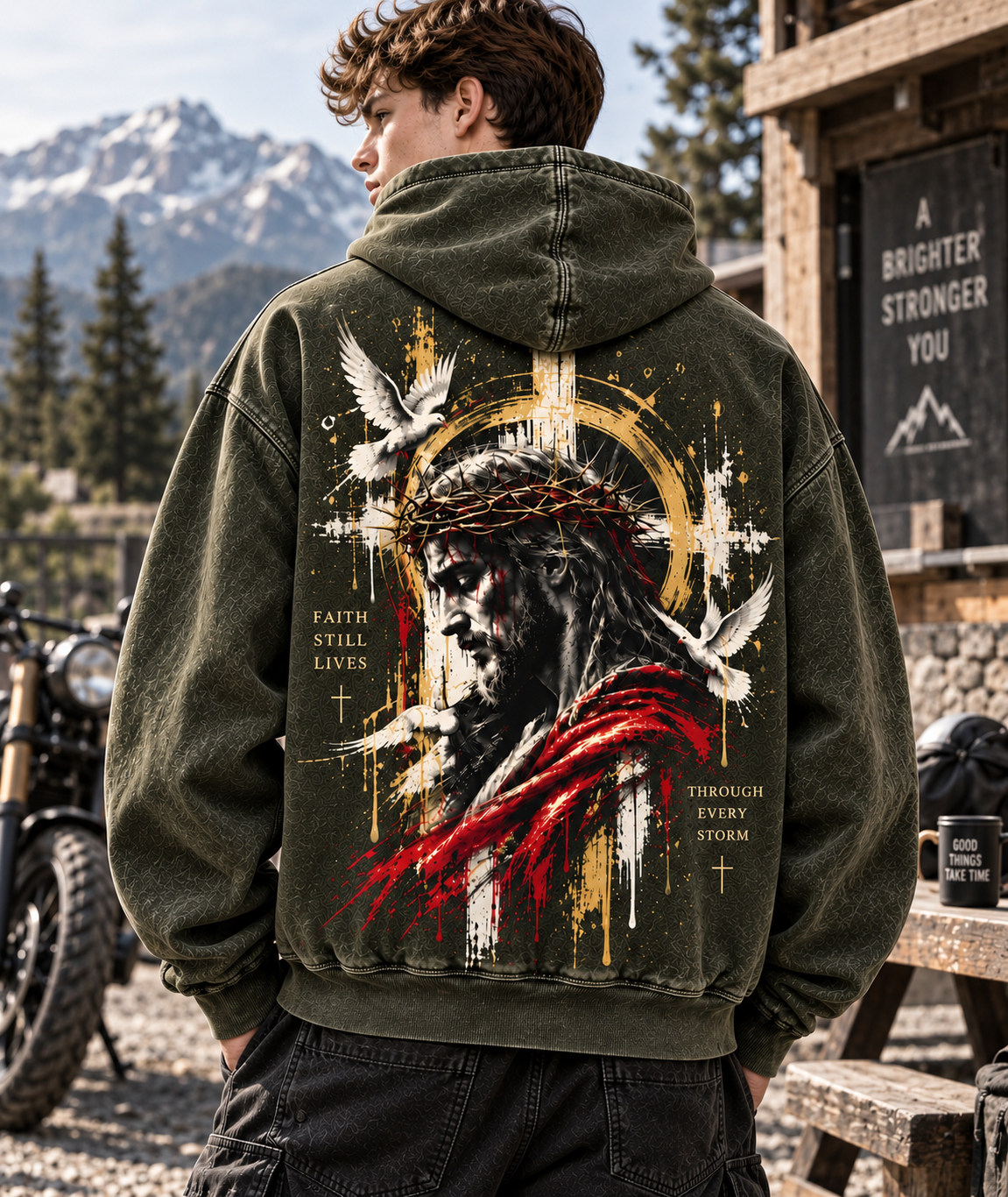 Faith Still Lives Hoodie – Vintage Christian Streetwear