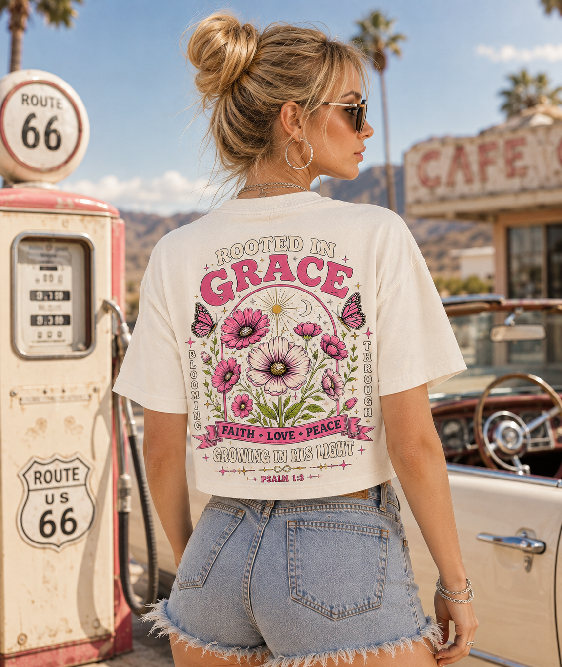 Rooted in Grace Floral Crop Top
