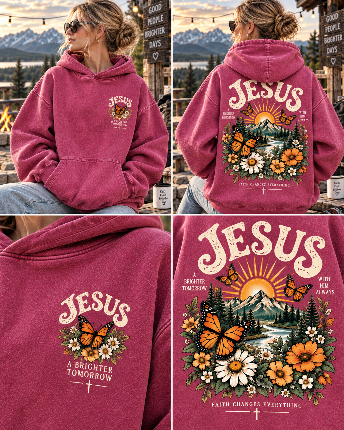 Jesus Faith & Brighter Days Hoodie