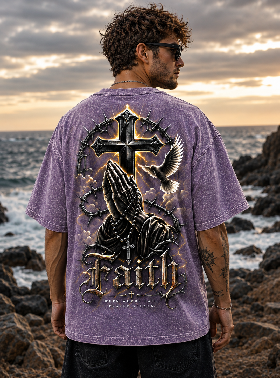 Faith Over Fear Vintage Graphic Tee