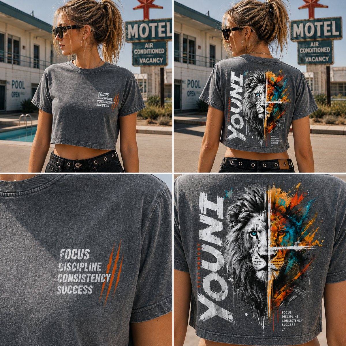 YOUNG Lion – Stay Hungry Crop Top