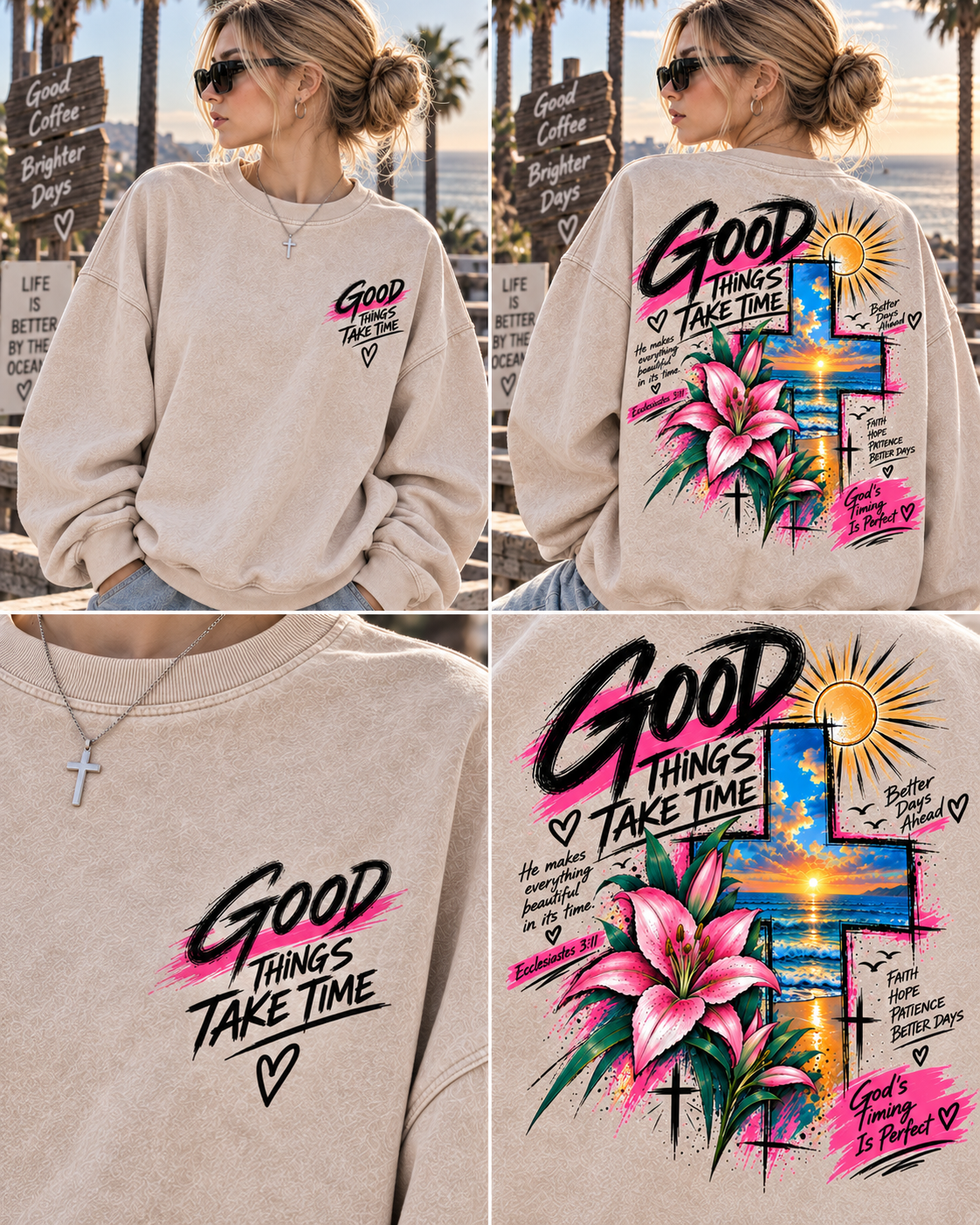 Good Things Take Time – Vintage Faith Sweatshirt