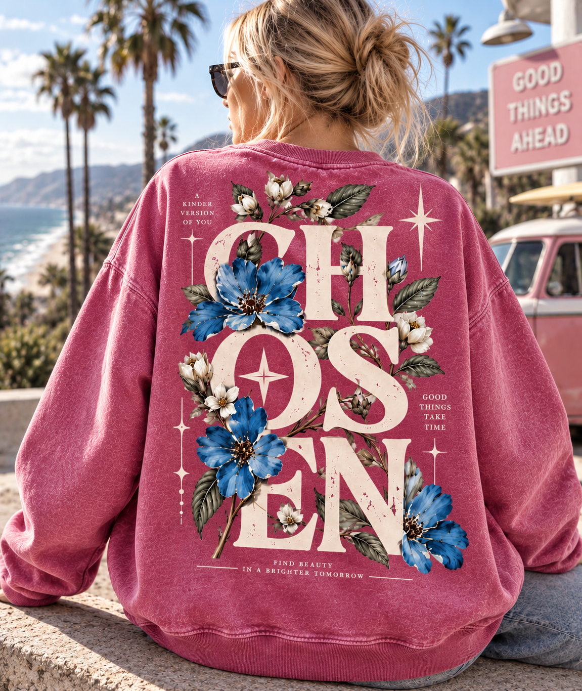 CHOSEN Floral Vintage Sweatshirt