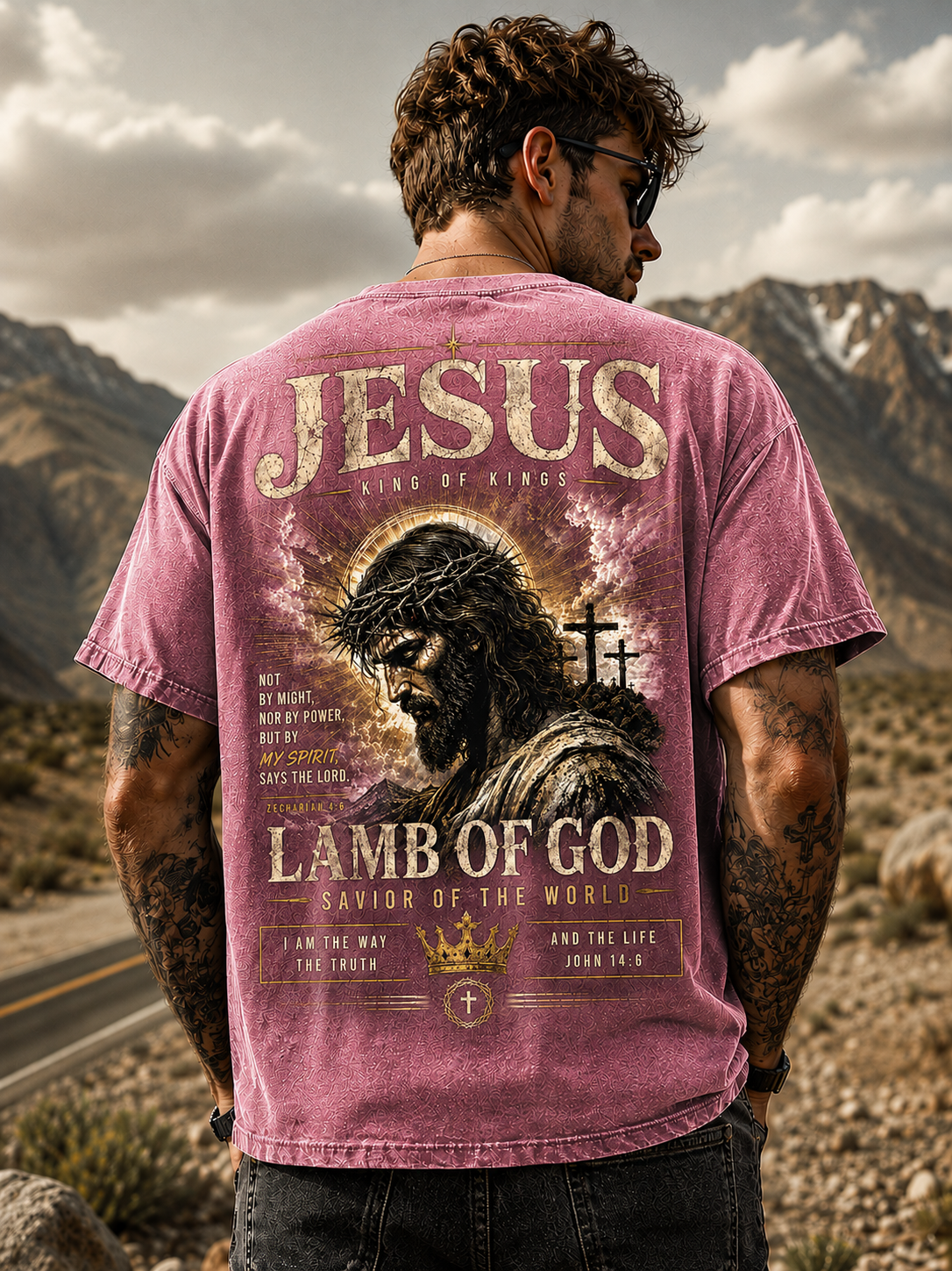 Jesus King of Kings Vintage Graphic Tee