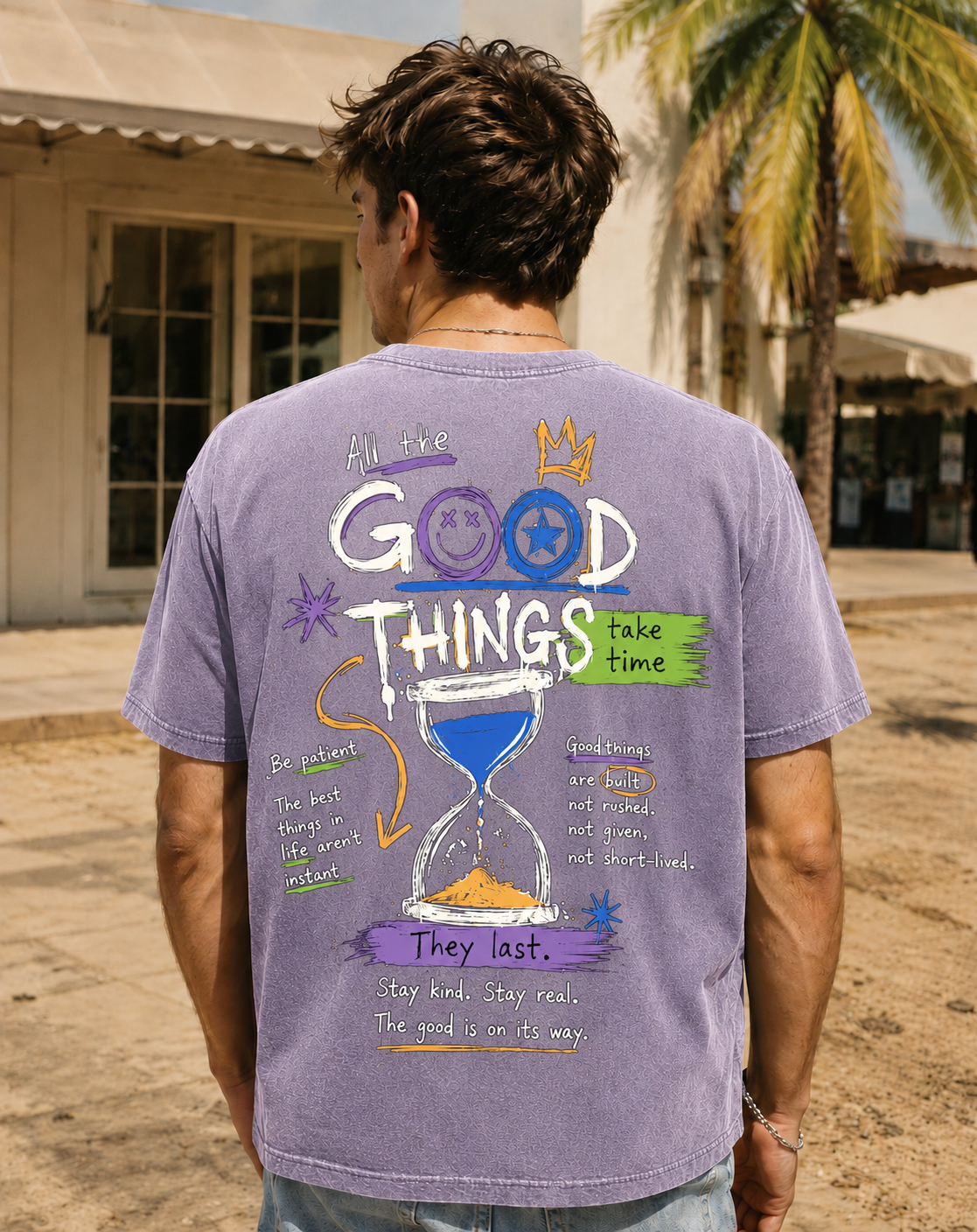 Vintage GOOD THINGS Graphic T-Shirt – Unisex Washed Tee