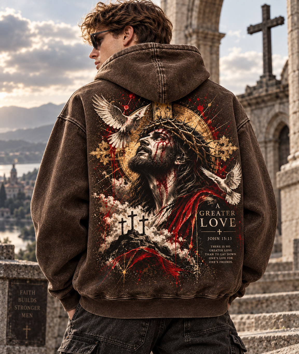 A Greater Love Vintage Hoodie