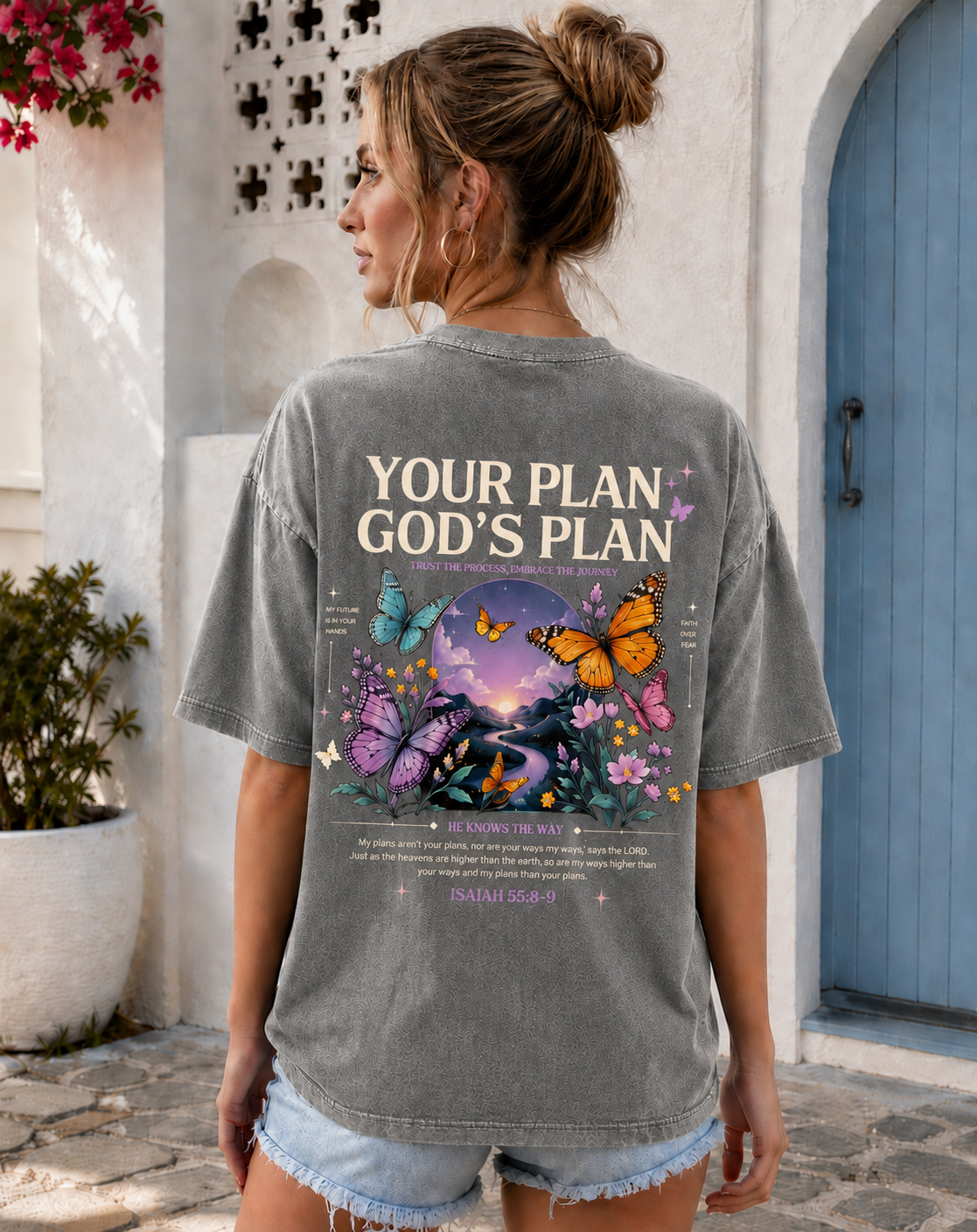 Your Plan God’s Plan – Vintage Washed Graphic Tee
