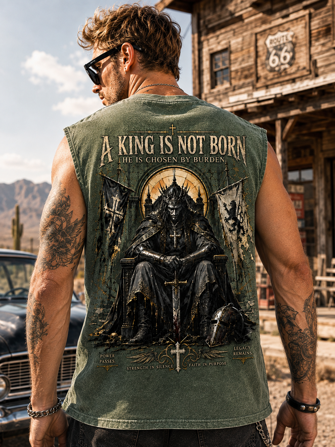 Medieval King Washed Tee – Gothic Vintage