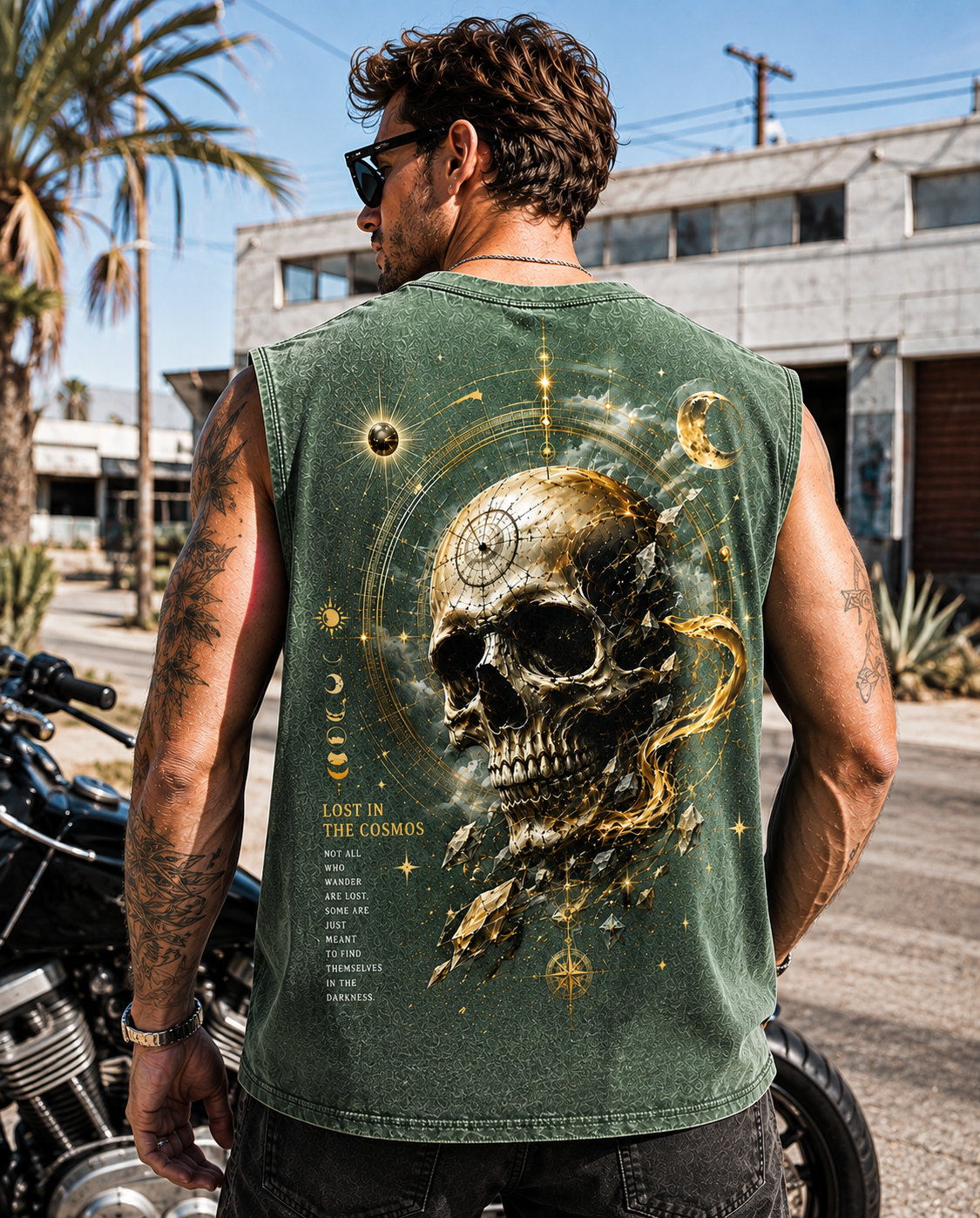 Cosmic Skull Washed Tee