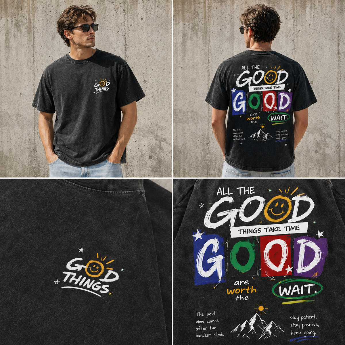 Good Things Take Time – Vintage Graphic T-Shirt