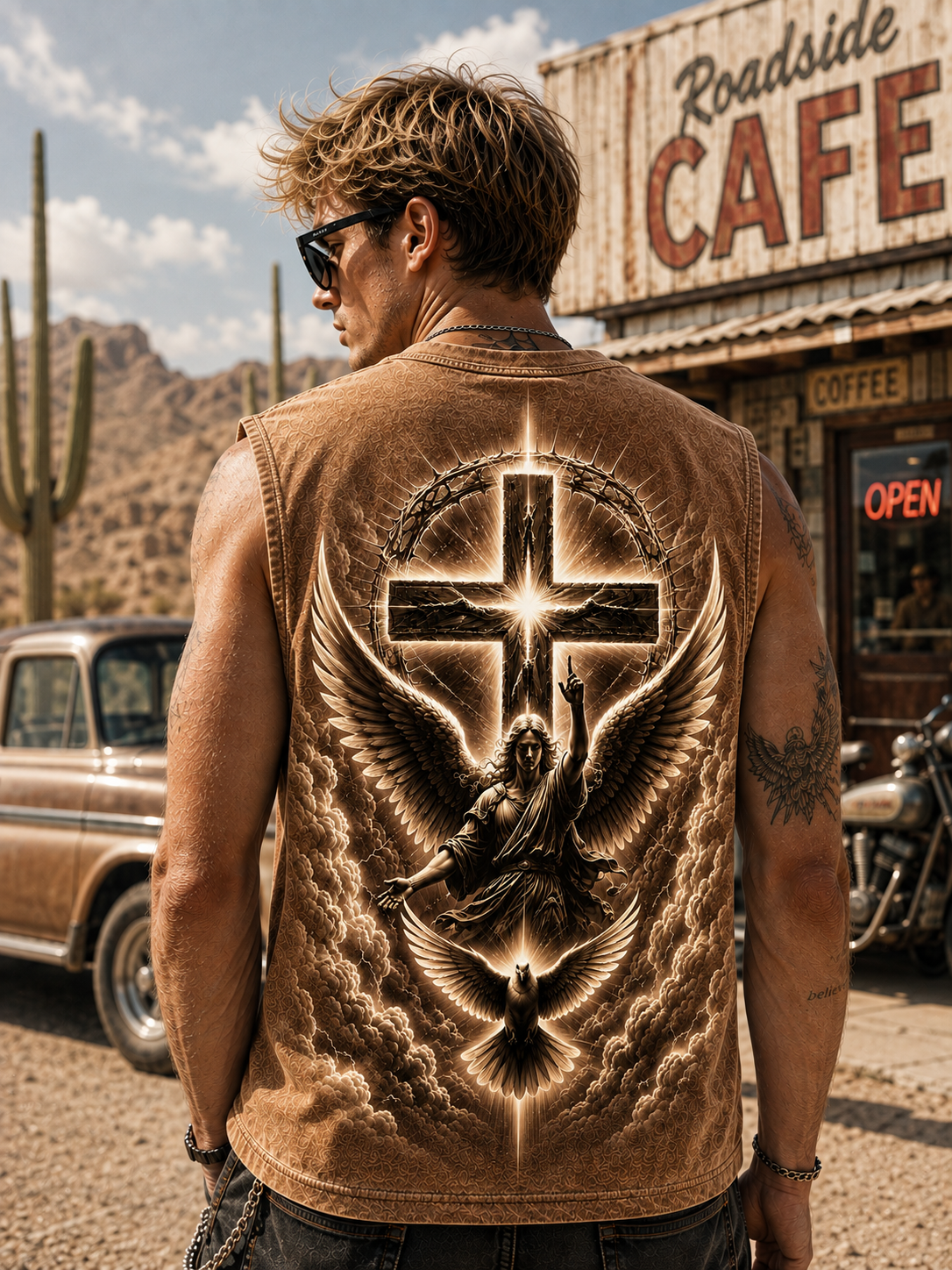 Jesus Angel Vintage Wash Tee