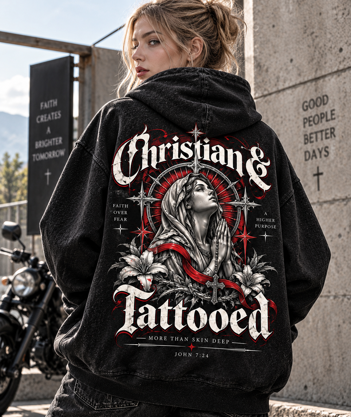 Christian & Tattooed – Vintage Faith Hoodie