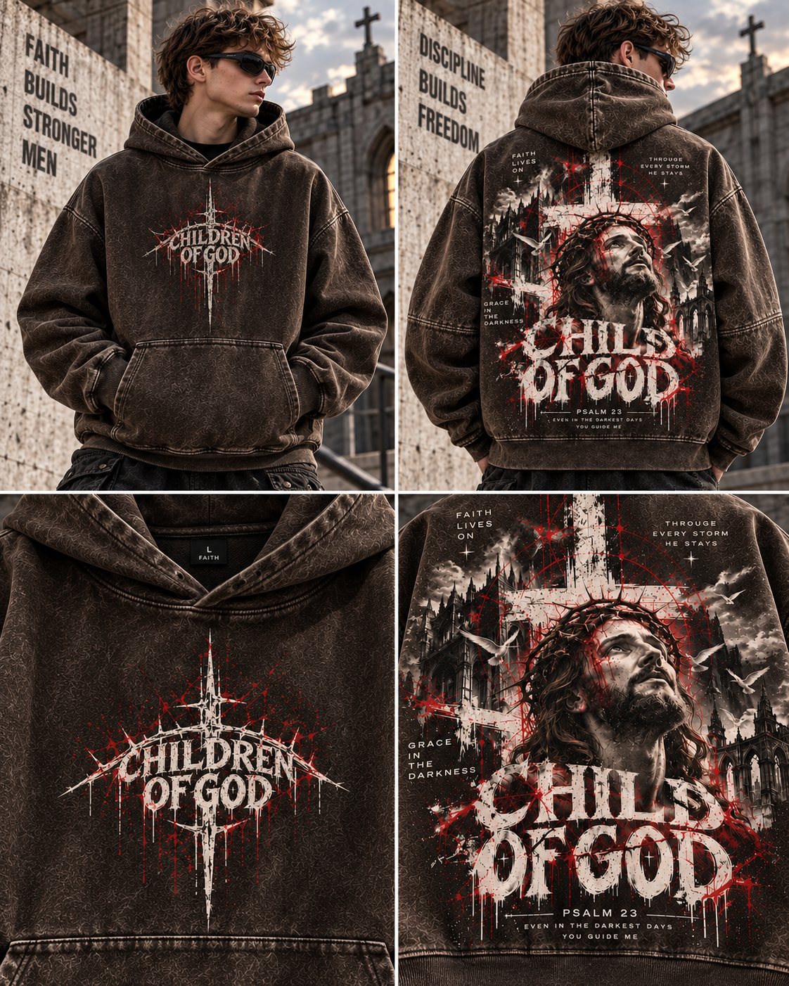 Children of God – Vintage Faith Hoodie