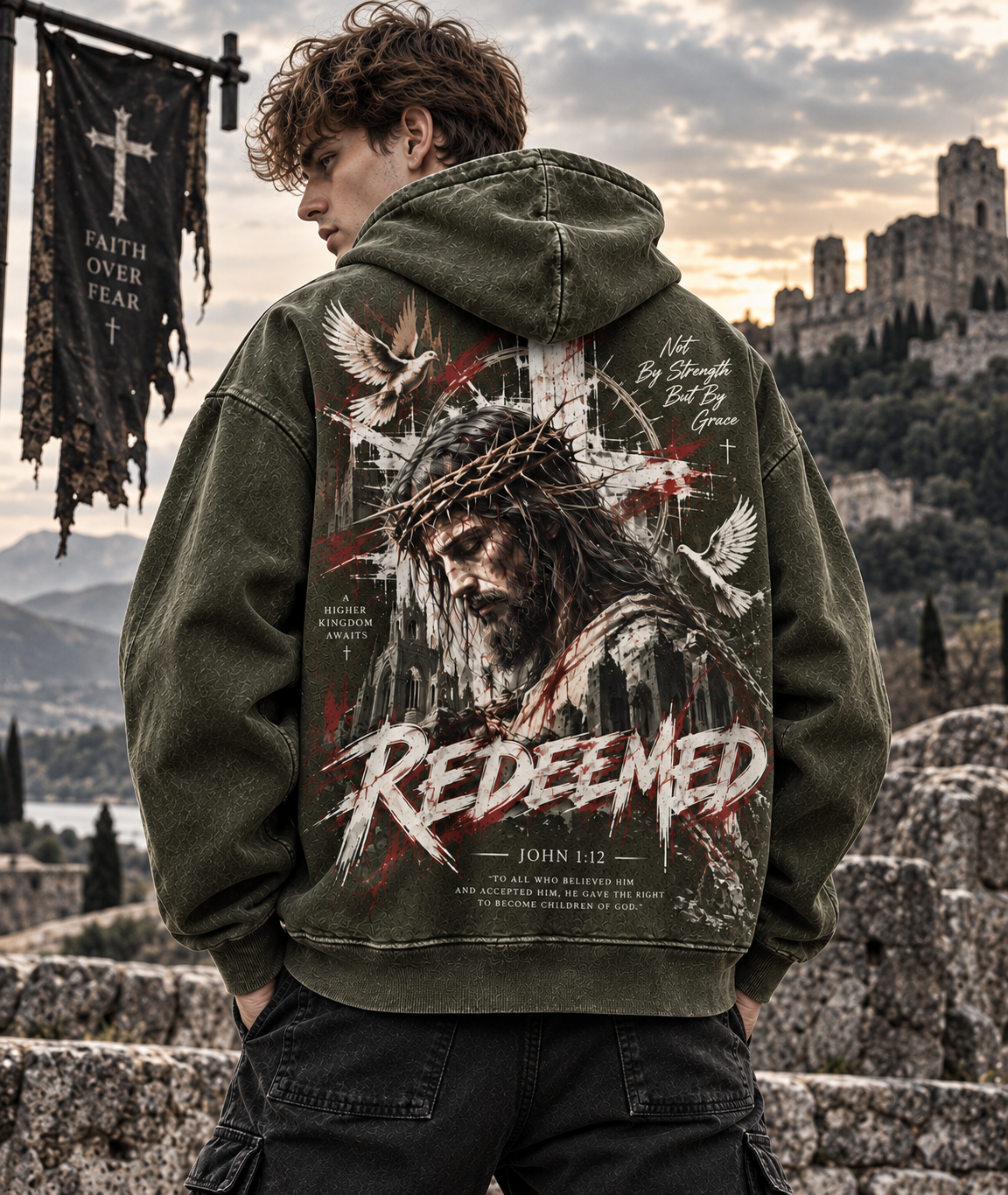 REDEEMED Faith Oversized Hoodie