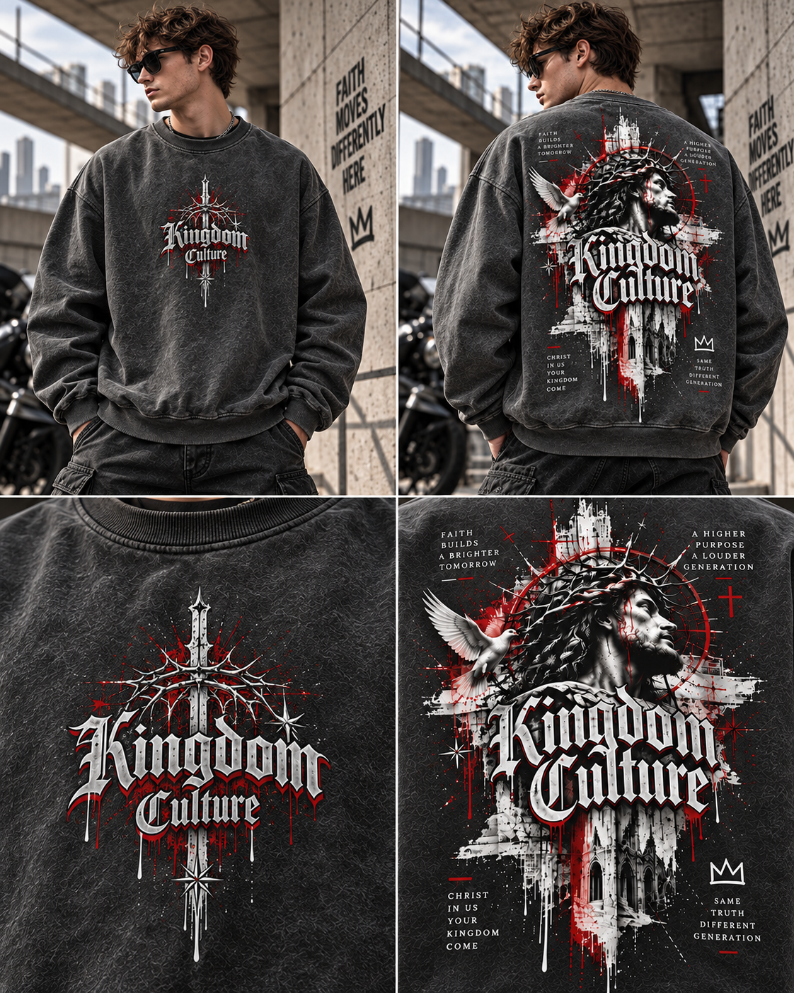 Kingdom Culture Vintage Washed Sweatshirt