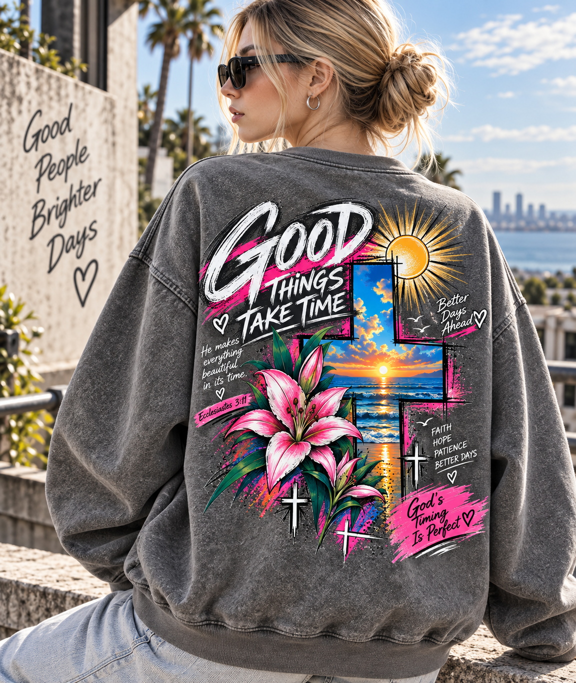 Good Things Take Time – Vintage Faith Sweatshirt