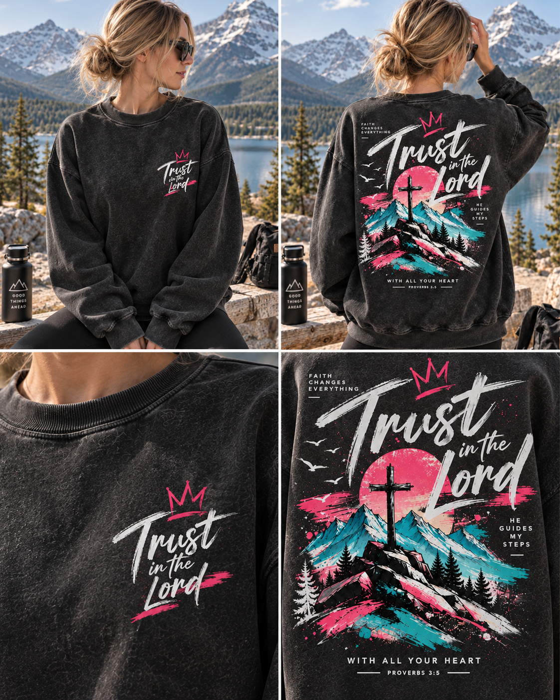 Trust in the Lord – Faith Mountain Vintage Sweatshirt