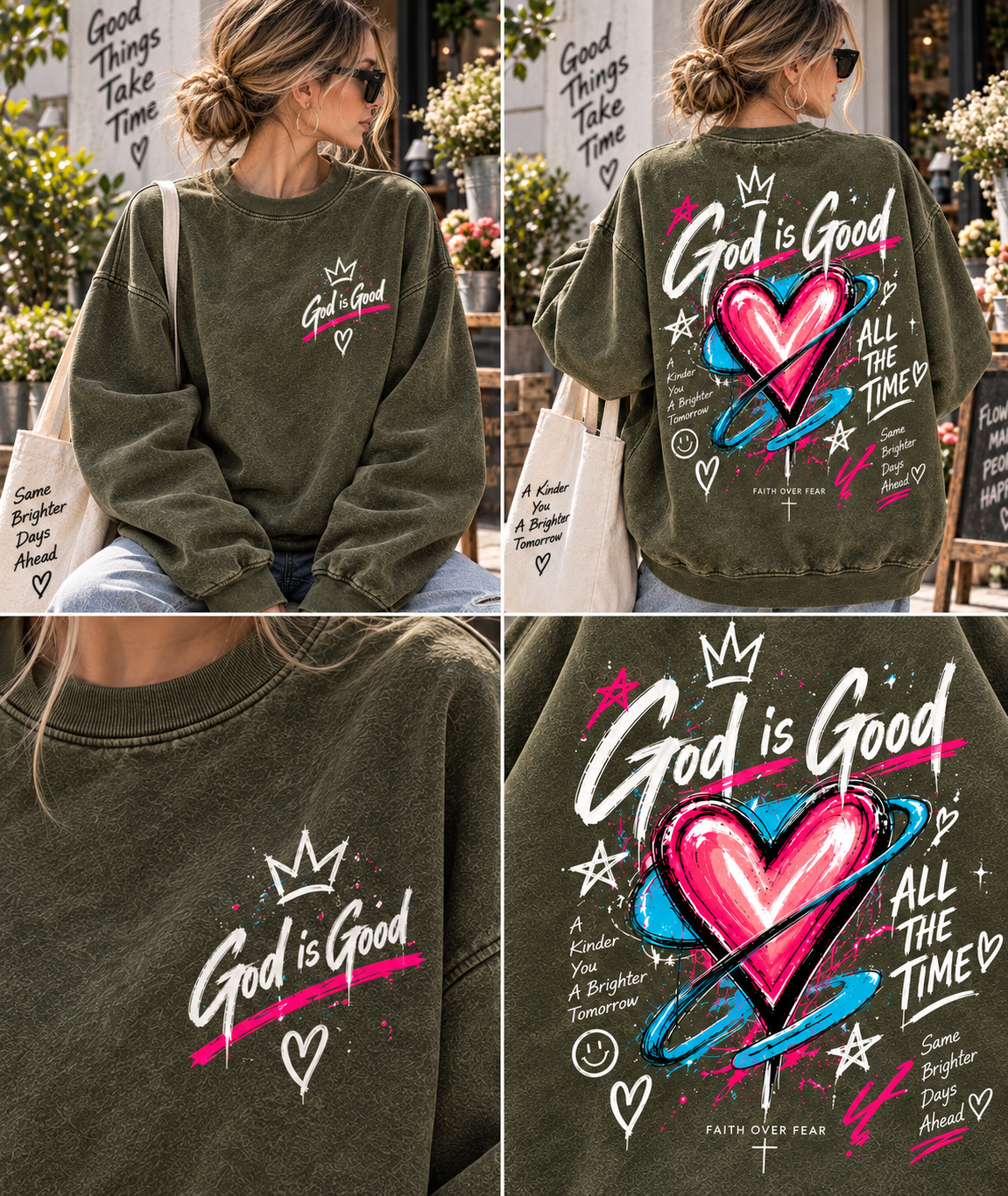 God Is Good – Faith Over Fear Sweatshirt