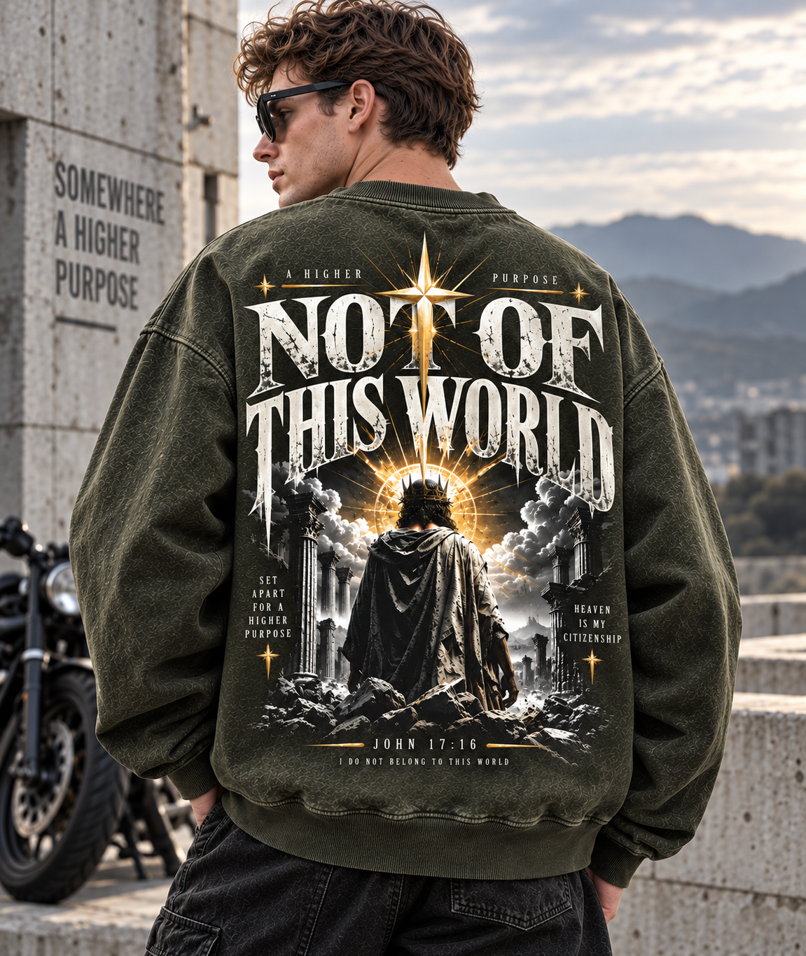 Not Of This World – Vintage Faith Sweatshirt