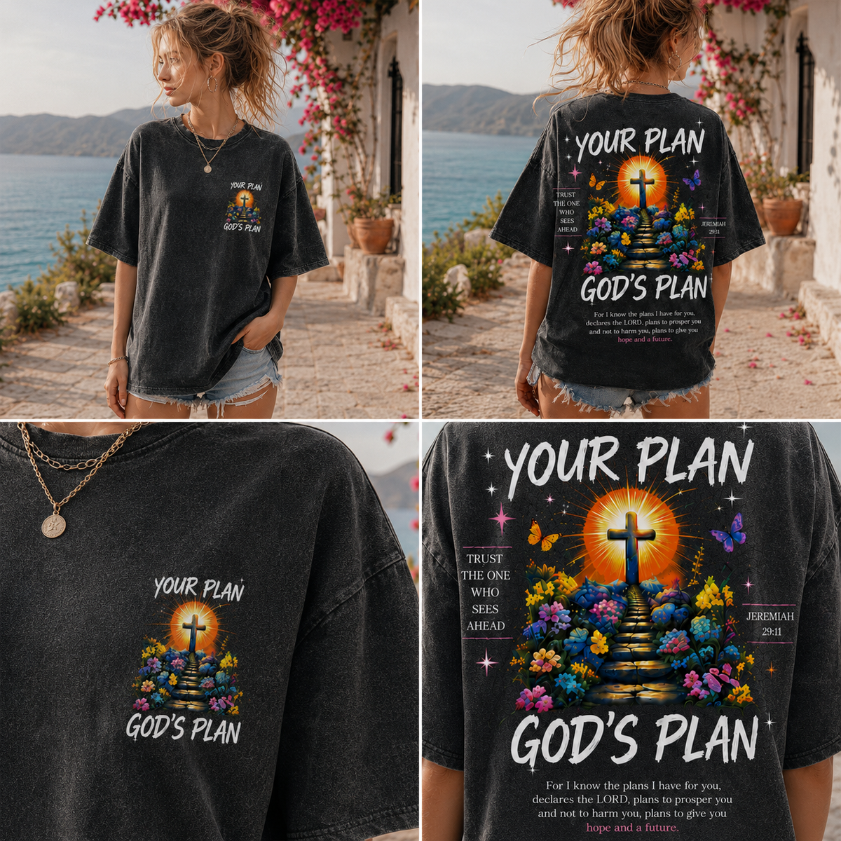 Your Plan God’s Plan Vintage Christian Graphic Tee